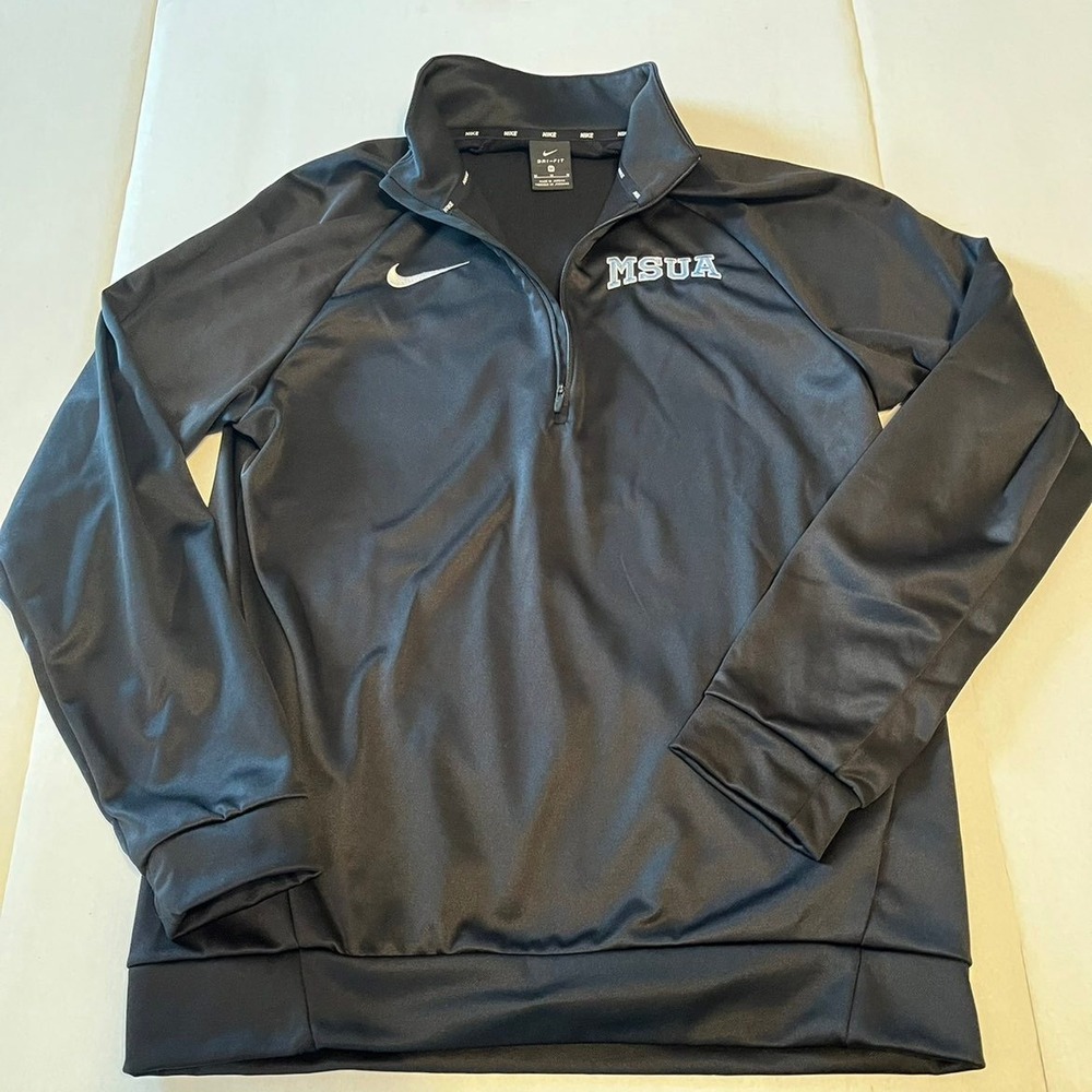 Nike MSUA Nike Men's 1/4 Zip Therma Top Black Size Medium